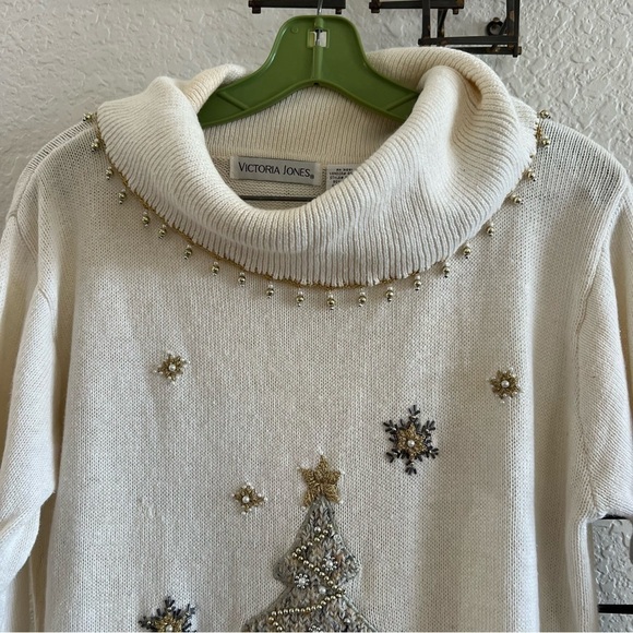 Vintage Victoria Jones Holiday Sweater - Size M - Picture 5 of 14